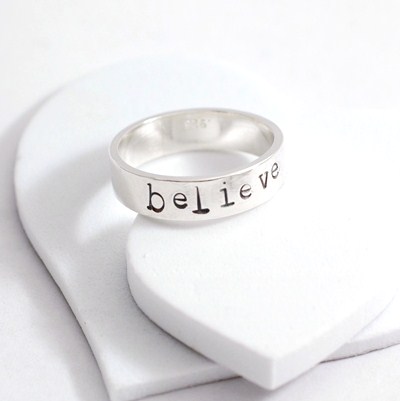 Sterling Silver Hand Stamped Ring