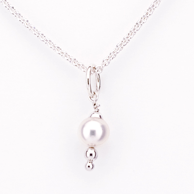 Cultured Pearl Fancy Solitaire Pendant