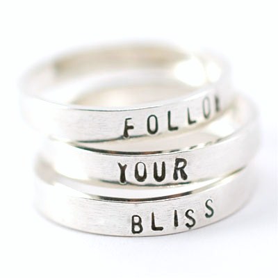 Sterling Silver Stacking Rings - SINGLE