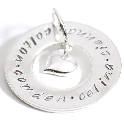 Open Disc Hand-Stamped Pendant
